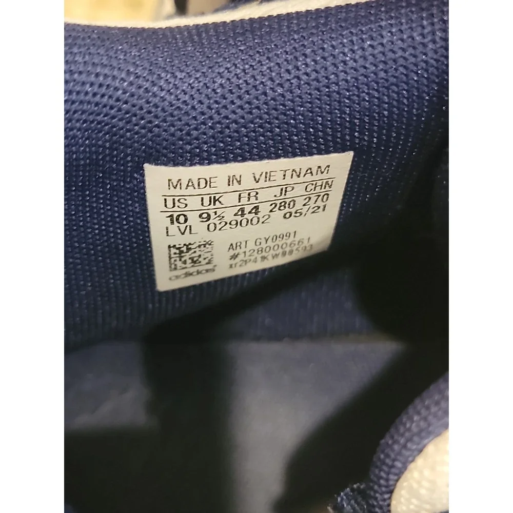 Adidas D.O.N Issue #3 Team Crew Men's 10 White Navy Blue Donovan Mitchell DON
